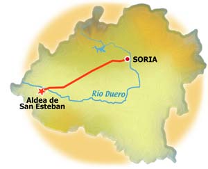 mapa Aldea de San Esteban