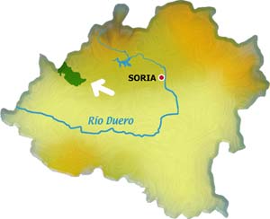mapa Cañón del río Lobos