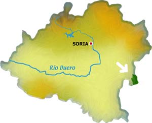 mapa Cihuela-Deza