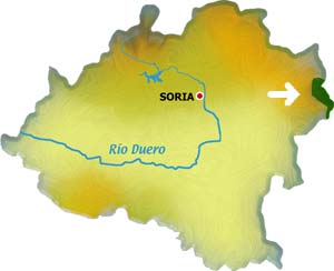 mapa Sierra del Moncayo