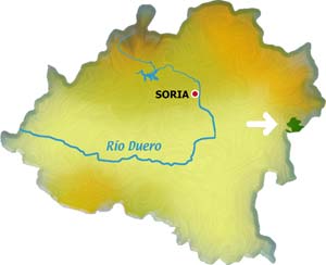 mapa sabinares Ciria-Borobia