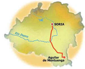 Mapa de Aguilar de Montuenga