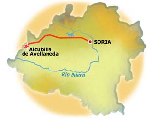mapa Alcubilla de Avellaneda