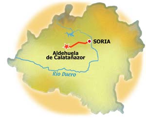 mapa Aldehuela de Calatañazor