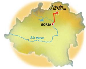 Mapa de Arévalo de la Sierra