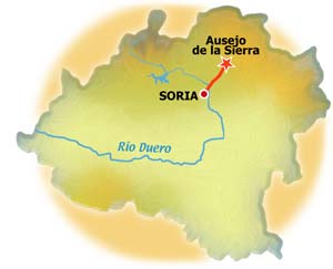 Mapa de Ausejo de la Sierra