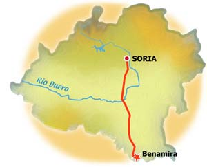 Mapa de Benamira