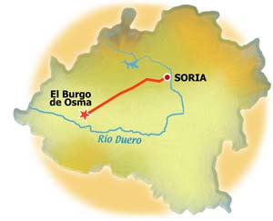Mapa de El Burgo de Osma