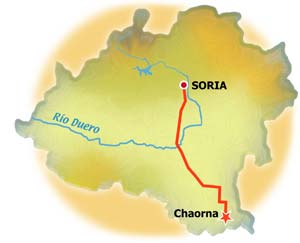 Mapa de Chaorna
