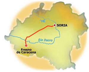 Mapa de Fresno de Caracena