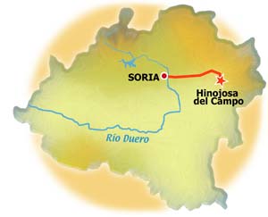Mapa de Hinojosa del Campo