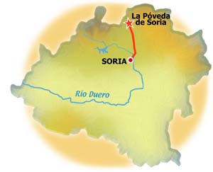 Mapa de La Póveda de Soria