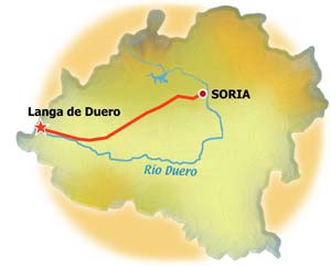 Mapa de Langa de Duero