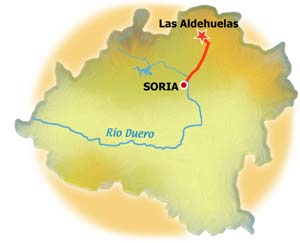 Mapa de Las Aldehuelas