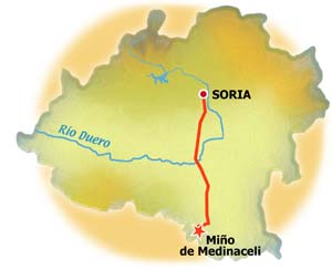 Mapa de Miño de Medinaceli