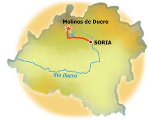 Mapa de Molinos de Duero