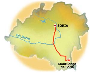 Mapa de Montuenga de Soria