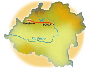 Mapa localización de Navaleno