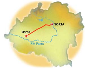 Mapa de Osma