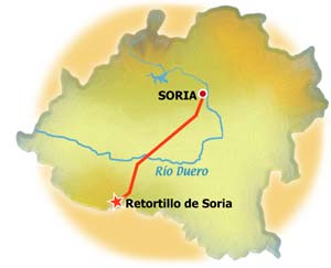 Mapa de Retortillo de Soria