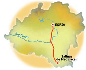 Mapa de Salinas de Medinaceli