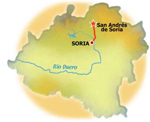Mapa de San Andrés de Soria