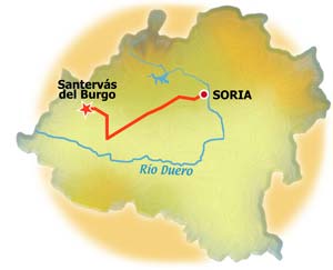 Mapa de Santervás del Burgo