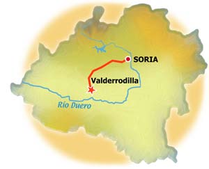Mapa de Valderrodilla