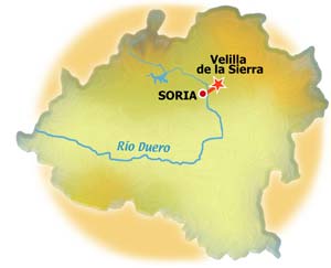 Mapa de Velilla de la Sierra