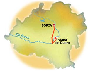 Mapa de Viana de Duero