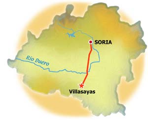 Mapa de Villasayas