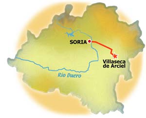 Mapa de Villaseca de Arciel